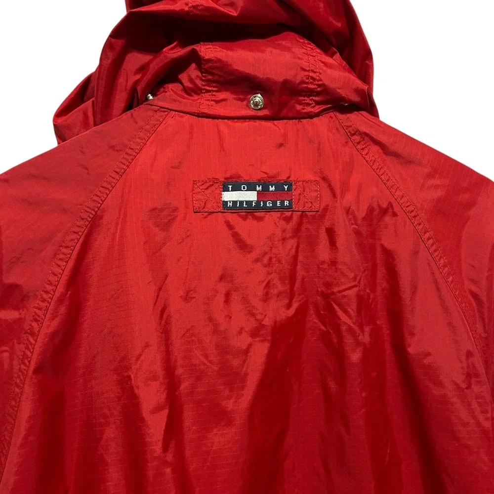 VTG Tommy Hilfiger Men‎ Windbreaker S Red Sailing Jacket 90s Y2K Gorpcore Preppy